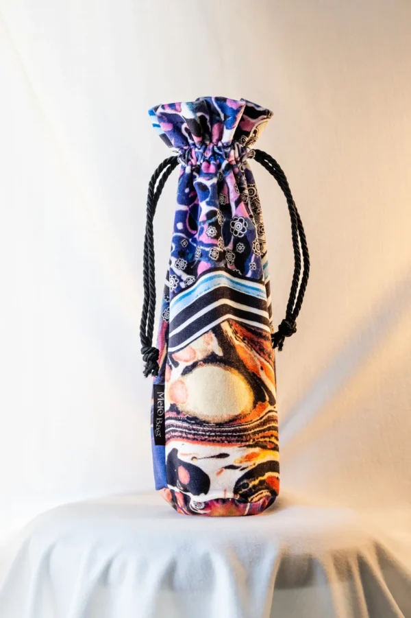 A Marble Print Design String Bag