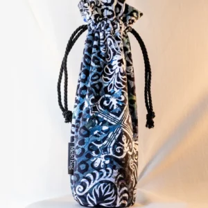 Lady Peacock Wine Bag Front View